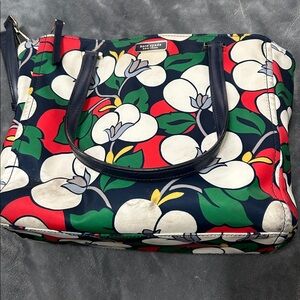 Kate Spade Dawn Breezt Floral Tote - Red, Navy, and Cream